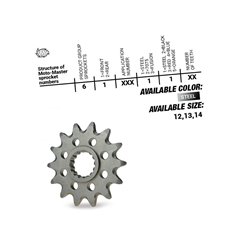 Zębatka przednia Honda CR 125R, CRF 250R/X (14T, ŁAŃC. 520) MOTO-MASTER | M610011114