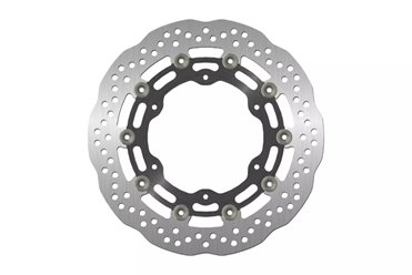 Tarcza hamulcowa przód Yamaha YZF R6, YZF R1, FZS 1000, FJR, XJR 1300, XVZ 1300, XV 1600/1700/1900 (298X132X5mm) (6X8,5mm) WAVE PŁYWAJĄCA (ŚRODEK ALUMINIOWY) | NG294XG