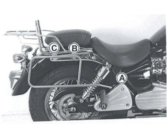 Stelaż pod kufer centralny Triumph Bonneville Amerika 2005 - 2010 Hepco Becker | 650782 01 02