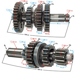 Skrzynia biegów ATV 3+1