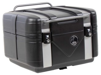 Kufer centralny Gobi Black Edition czarny ze srebrnymi wstawkami Hepco & Becker | 610289 00 01