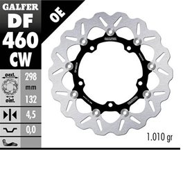 Tarcza hamulcowa pływająca przód Yamaha MT-03, YZF R3/R25 (298MM) WAVE FLOATING Galfer | DF460CW
