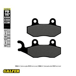 Klocki hamulcowe KH228 Półmetaliczne GALFER | FD187G1054