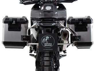 Stelaż kufrów bocznych + kufry boczne Xplorer Cutout Husqvarna Norden 901 2022-2026 Hepco Becker | 6517634 00 22-00-40