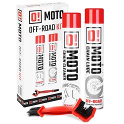 OFF ROAD CHAIN CARE AND PROTECTION ZESTAW DO CZYSZCZENIA I SMAROWANIA ŁAŃCUCHA 2+1 ZESTAW Z SZCZOTKĄ (2 X 750ML) (OLE-020) OMOTO