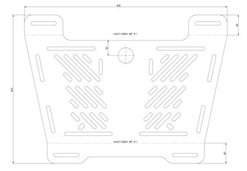 Poszerzenie płyty bagażowej BMW F 450 GS czarne Hepco&Becker | 8006553 00 01