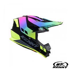 Kask CROSS/ENDURO TRACK GRAPHIC NEON Czarny/Zielony / Różowy XXL (63-64cm) Kenny Racing | 251-0303021-5897