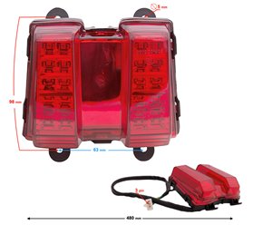 Lampa tył LED Barton Hyper 125 154FMI Motocykl 125