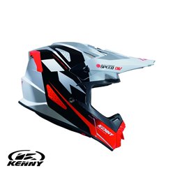 Kask Cross / Enduro Track Graphic Speed Black Red biały / czarny / czerwony L Kenny Racing | 261-0303021-5662