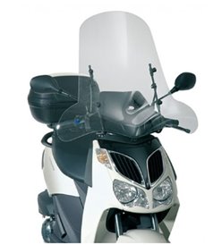 Szyba akcesoryjna Kymco/SYM/Peugeot / Yamaha/Aprilia/Honda 66x67cm przeźroczysta Kappa | 105AK