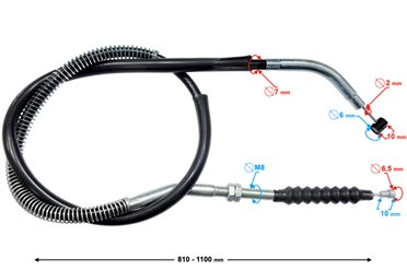 Linka sprzęgła Barton GT 125