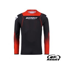 Koszulka cross/enduro Kenny Racing Titanium Red Czarny/Czerwony XXL | 251-3301011-5801