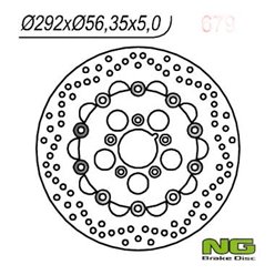 Tarcza hamulcowa (przód) HARLEY-DAVIDSON 883/1200/1340/1450/1584/1690/1802 PŁYWAJĄCA (292x56,3x5) (5x8,5mm) NG