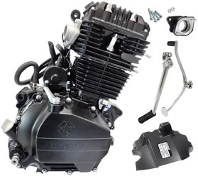 Silnik Moretti pionowy 250cc 4T, 5-biegowy manual (bez oleju) Czarny