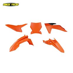 Komplet plastików KTM SX 50 Pomarańczowy/czarny Racetech | KITKTM-AR0-150