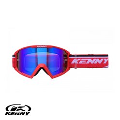 Gogle Track+ Red Szybka Niebieskie Lustro Kenny Racing | 251-0803011-01