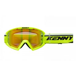 Gogle Track+ Neon Yellow Szybka Czerwone Lustro Kenny Racing | 251-0803011-97