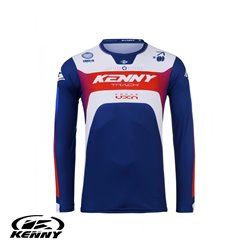 Koszulka Cross/Enduro Kenny Racing Track Focus Patriot Niebieski/Biały / Czerwony XXXL | 251-3403011-5928