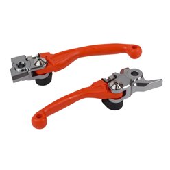 Zestaw dźwignia sprzęgła i hamulca KTM SX 125/150, EXC 125/200, Husqvarna TC/FC OEM Pomarańczowy Polisport | 8487200039