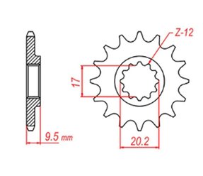 Zębatka przednia KTM SX 65 13 (ŁAŃC. 420) MTX Parts | 10-KT4-13