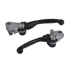 Zestaw dźwignia sprzęgła i hamulca KTM SX 250, EXC 250/300, SX-F/EXC-F, Husqvarna FC Czarny Polisport | 8487200033