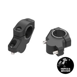 Podwyższenie kierownicy z przesunięciem Yamaha MT-07/Y-AMT 30mm w górę, 21mm w tył, czarne Hepco & Becker | 42404581 00 01