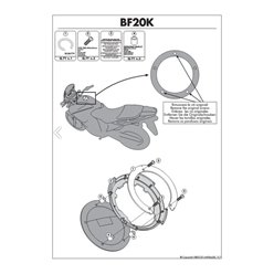 Mocowanie adapter tanklock Honda Kappa | BF20K