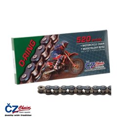CZ ŁAŃCUCH NAPĘDOWY 520 ORM (102 OGNIW) O-RING DO 450 CCM (34,0 KN) + ZAPINKA | CZ520ORM102