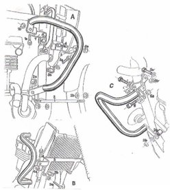 Gmole silnika Kawasaki KLE 500 1991 - 2007 Hepco Becker | 502200 00 01