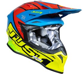 Kask JUST1 J39 THRUSTER fluo yellow blue red black gloss M
