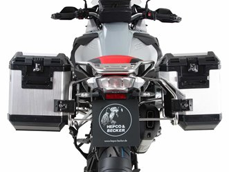 Stelaż kufrów bocznych XplorerCutout + kufry Xplorer BMW R 1250 GS Adventure 2019-2024 Hepco Becker | 6516519 00 22-00-40