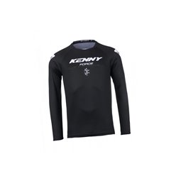 Koszulka Cross Enduro Force Solid Black Czarny/Biały S Kenny Racing | 251-3504011-5409