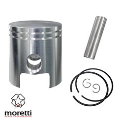 Tłok 80cc do motoroweru AM6 2T z silnikiem pionowym, sworzeń 12mm, średnica tłoka 47mm