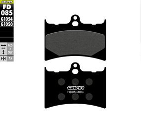Galfer Klocki hamulcowe KH126 półmetaliczne | FD085G1054