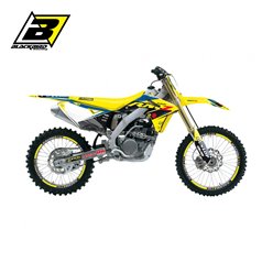 BLACKBIRD KOMPLET NAKLEJEK (OKLEIN) SUZUKI RMZ 250 2010-2018 DREAM 5 KOLOR NIEBIESKI ŻÓŁTY CZARNY