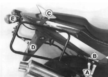 Stelaż kufrów bocznych Honda CBR 600 F 1999-2010 Hepco Becker | 650908 00 01