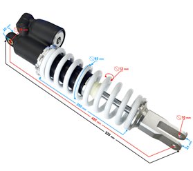 Amortyzator tylny Cross 300cc Barton NXT 300 -Kayo, Apollo, Diabolini, Xmotos