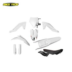 Komplet plastików z osłonami teleskopów i siedzeniem Talaria STING MX4/MX5/TL 4000/5500 Biały Racetech | KITTAL-BN0-624