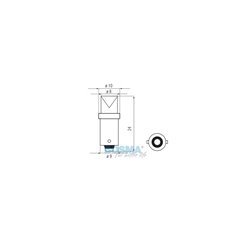Żarówka BOSMA 12V 1*LED STANDARD BA9s BLUE WIDE VIEWING BLISTER