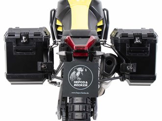 Stelaż kufrów bocznych Cutout + kufry Xplorer Aprilia Tuareg 660 Rally 2025-2026 Hepco Becker | 6517687 00 01-01-40