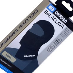 Kominiarka z wełny Merino 100% z dużym otworem czarna uniwersalna Oxford | CA030