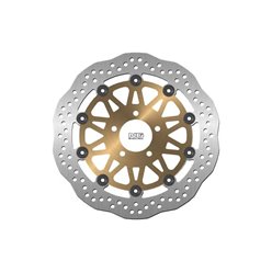 Tarcza hamulcowa przód Kawasaki ZX6R/Z 750/W800/Z1000 (300x61x5mm) Wave (złoty środek) NG | NG750X/GLD