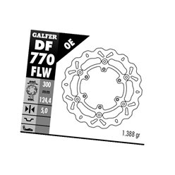 GALFER TARCZA HAMULCOWA PRZÓD KTM 950/990 ADVENTURE 2002-2011, LC4 620/640/660/690 (300X124,4X5) WAVE
