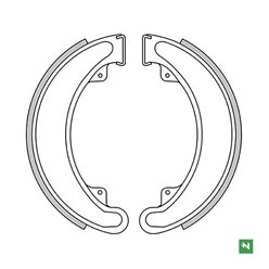 Szczęki hamulcowe tył Honda CB 250/360/400, ATC 250, TRX 250/300 (160x30mm) Newfren | GF1150