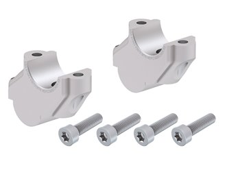 Podwyższenie kierownicy z przesunięciem 30 mm w górę, 15 mm w tył srebrne BMW R 1200 GS 2004 - 2007 Hepco & Becker | 4245922 00 09