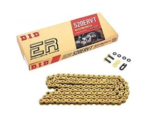 Łańcuch napędowy 520 ERVT 104 X-RING G&G złoty DID | 520ERVT-104