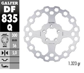 GALFER TARCZA HAMULCOWA PRZÓD HARLEY-DAVIDSON (300X56X5) (CUBIQ)