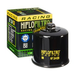 Filtr oleju HF204 Racing Honda/Kawasaki / Yamaha Nakrętka 17mm HifloFiltro | HF204RC