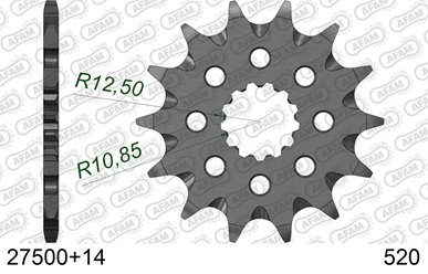 Zębatka przednia 14 SAMOOCZYSZCZAJĄCA Yamaha YZF/WRF 400/426/450, YFZ 450 ŁAŃC. 520 AFAM | 27500+14