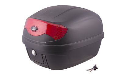Kufer Moretti MR-808, 28 l, czarny, czerwony odblask Moretti